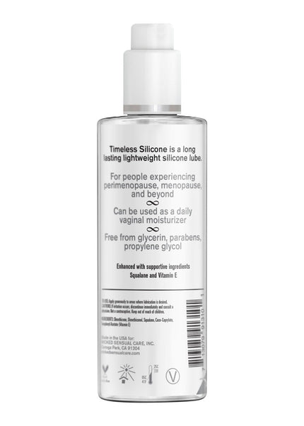 Wicked Simply Timeless Silicone - Silicone Based Lubricant - 120 ml (4 oz) Bottle