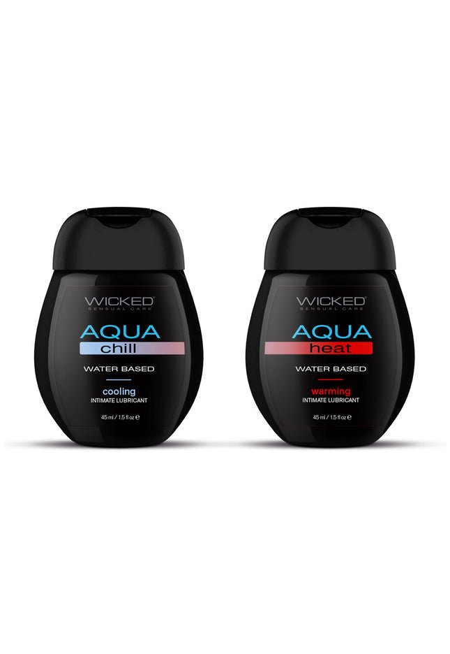 Wicked Sensation Kit - Warming & Cooling Water Based Lubricants - 2 Pack of 120 ml Bottles