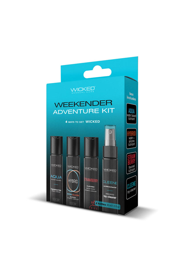 Wicked WEEKENDER ADVENTURE KIT - Mixed Lubricants & Cleaner 30 ml Bottles - 4 Pack
