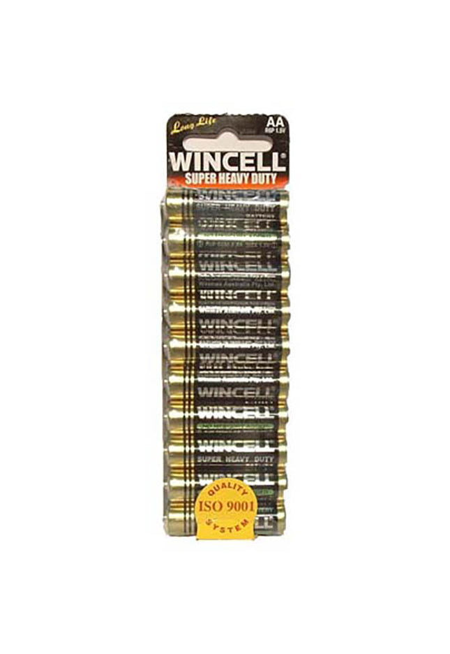 Wincell Aa Super Heavy Duty Batteries - Super Heavy Duty Batteries - AA 10 Pack
