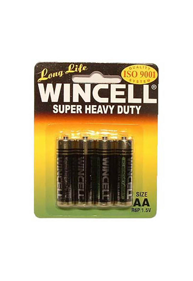 Wincell Aa Super Heavy Duty Batteries - Super Heavy Duty Batteries - AA 4 Pack