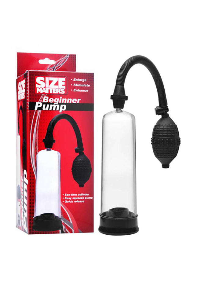 Size Matters Beginner Pump - Clear Penis Pump