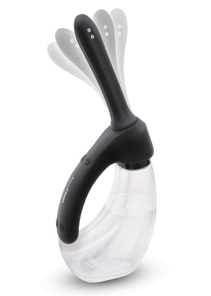 AquaClean Rechargeable Auto Douche Set with Bendable Vibrating Nozzle - 440 ml Capacity with Free Travel Douche Included