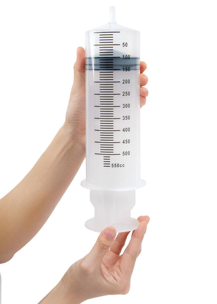 AquaClean 550ml Enema Syringe - 550 ml Capacity with Free Travel Douche Included