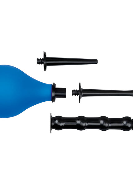 AquaClean 4 Piece Douche Set with Interchangeable Nozzles - 220 ml Capacity with Free Travel Douche Included