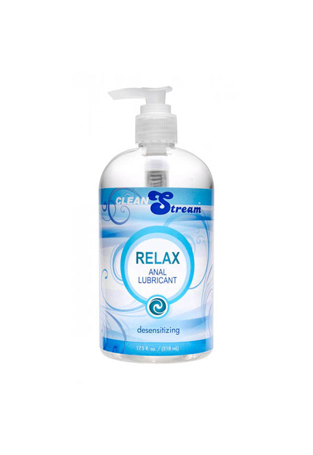 CleanStream Relax Anal Lubricant - Desensitising Lubricant - 518 ml (17.5 oz) Pump Bottle