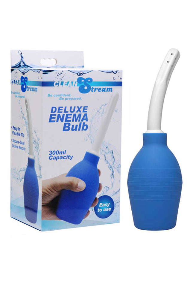 CleanStream Deluxe Enema Bulb - Blue Unisex Douche