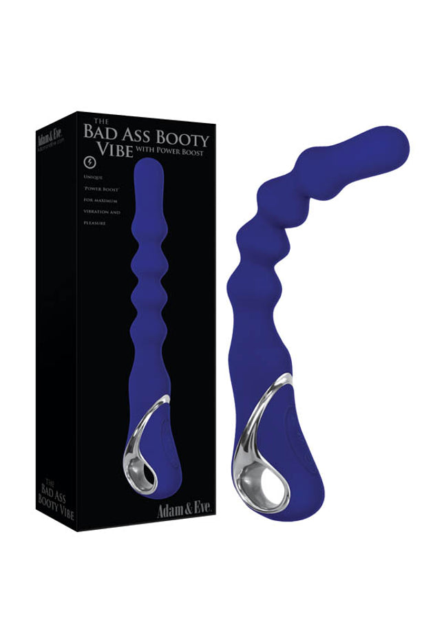 Adam & Eve The Bad Ass Booty Vibe - Purple 26 cm (10.25'') Anal Vibrator with Power Boost