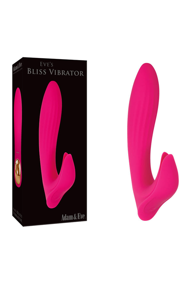 Adam & Eve EVES BLISS VIBRATOR - Pink 17.8 cm USB Rechargeable Rabbit Vibrator