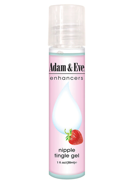 Adam & Eve Nipple Tingle Gel - Strawberry Flavoured Stimulating Gel - 30 ml
