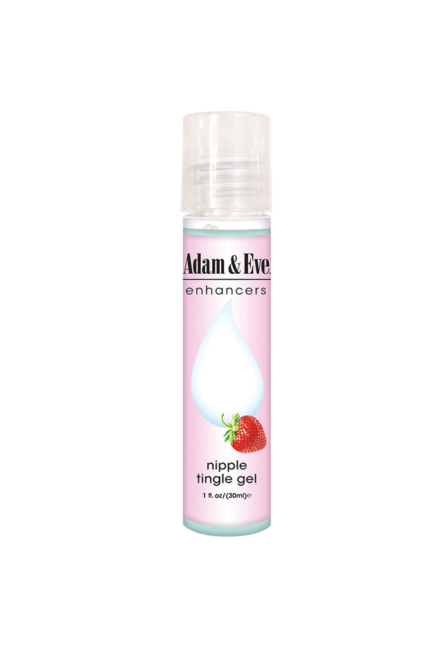 Adam & Eve Nipple Tingle Gel - Strawberry Flavoured Stimulating Gel - 30 ml