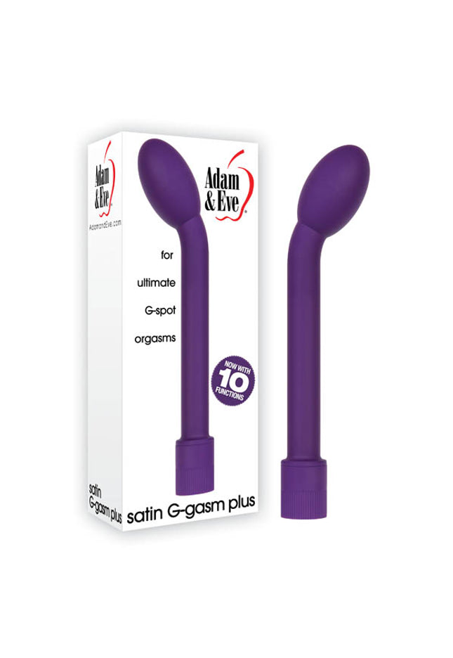 Adam & Eve Satin G-Gasm Plus - Purple 17.8 cm (7'') Vibrator