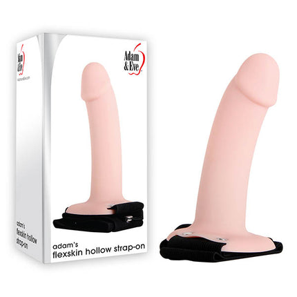 Adam & Eve Adam's Flexskin Hollow Strap-On - Flesh 15.2 cm (6'') Hollow Strap-On