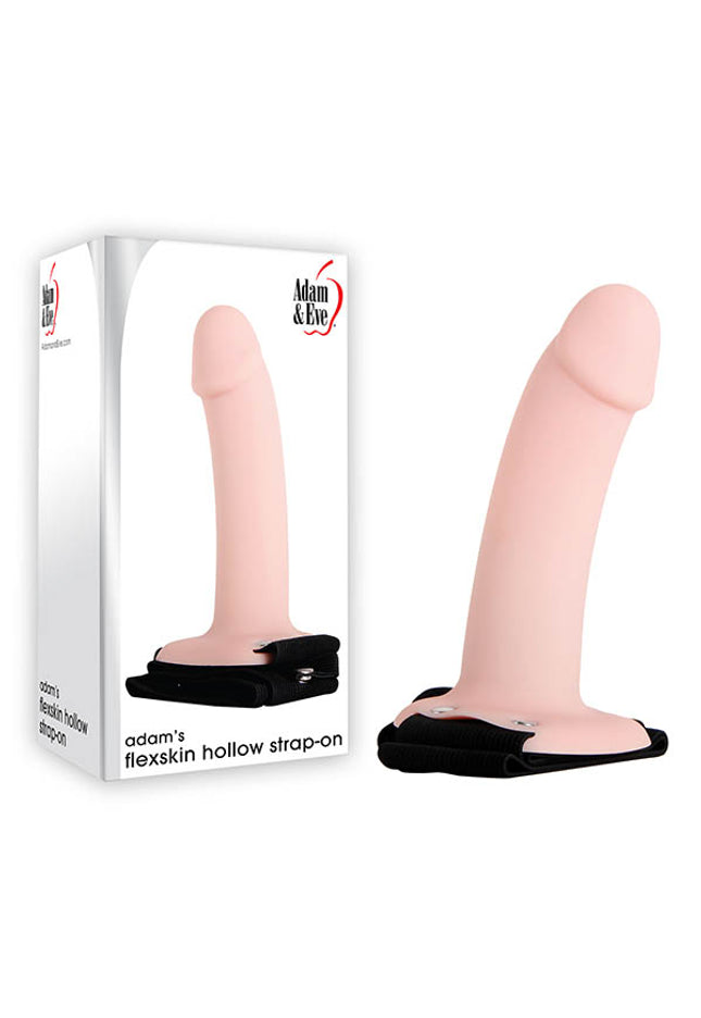 Adam & Eve Adam's Flexskin Hollow Strap-On - Flesh 15.2 cm (6'') Hollow Strap-On