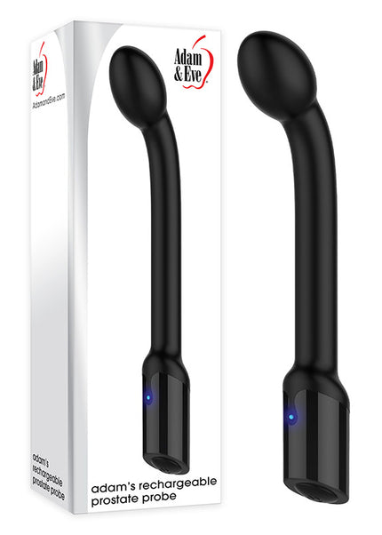 Adam & Eve Adam's Rechargeable Prostate Probe - Black 21.7 cm USB Rechargeable Anal Vibrator