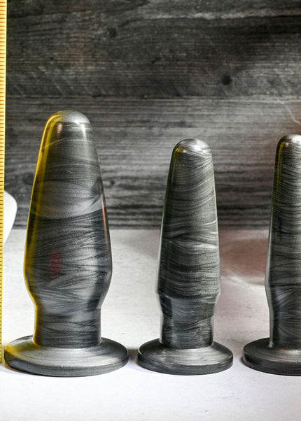 Adam & Eve ANAL ROCKETS TRAINER SET - 3-Piece Galaxy Finish Anal Plug Set