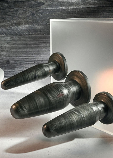 Adam & Eve ANAL ROCKETS TRAINER SET - 3-Piece Galaxy Finish Anal Plug Set