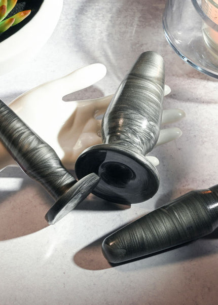 Adam & Eve ANAL ROCKETS TRAINER SET - 3-Piece Galaxy Finish Anal Plug Set