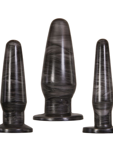 Adam & Eve ANAL ROCKETS TRAINER SET - 3-Piece Galaxy Finish Anal Plug Set