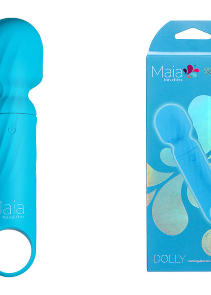 Maia DOLLY - Blue - Blue 12.7 cm USB Rechargeable Massage Wand