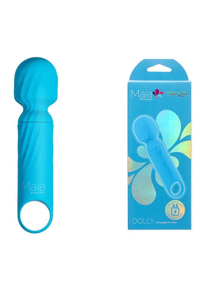 Maia DOLLY - Blue - Blue 12.7 cm USB Rechargeable Massage Wand