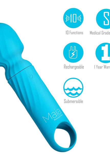 Maia DOLLY - Blue - Blue 12.7 cm USB Rechargeable Massage Wand