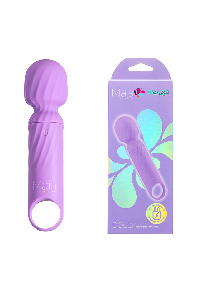 Maia DOLLY - Purple - Purple 12.7 cm USB Rechargeable Massage Wand