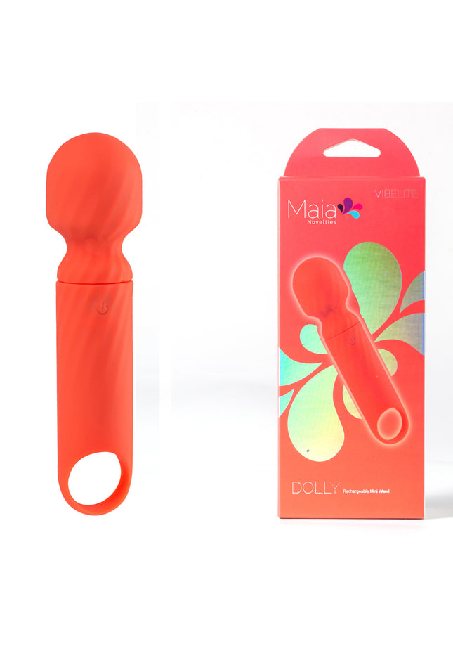 Maia DOLLY - Orange - Orange 12.7 cm USB Rechargeable Massage Wand