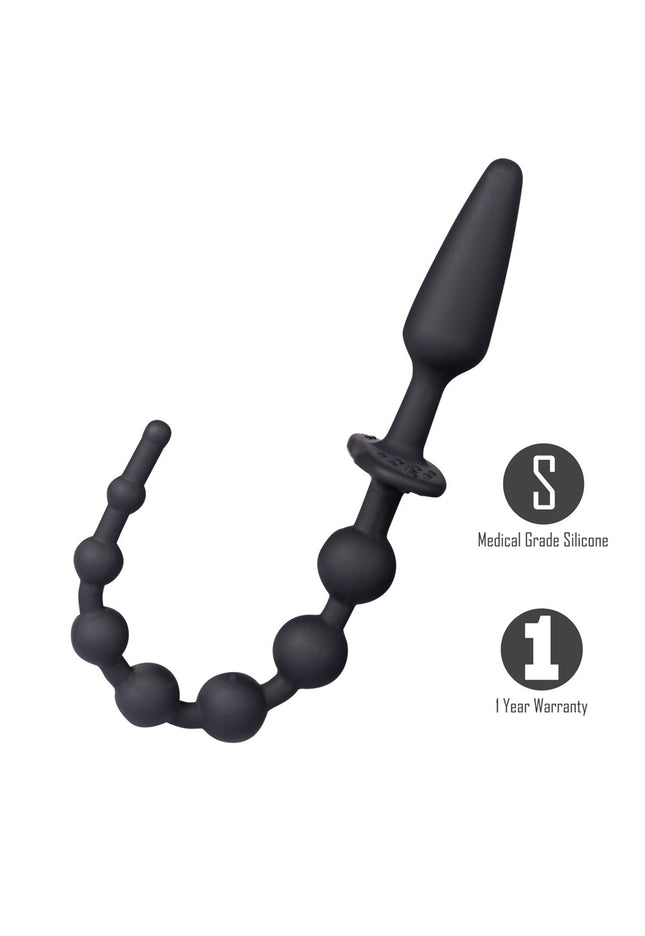 Maia SORRA - Black Anal Plug with Beads