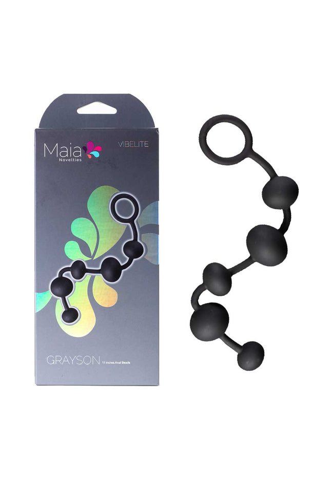 Maia GRAYSON - Black 16.5 cm Anal Beads