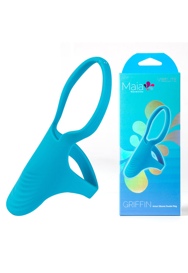 Maia GRIFFIN - Blue Silicone Cock Ring