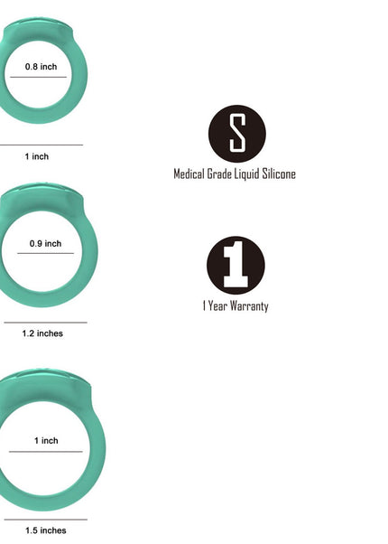 Maia HAZEY - Green Pot Leaf Cock Rings - Set of 3