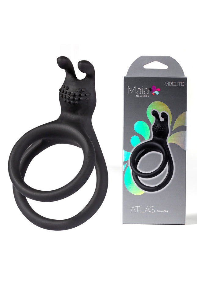 Maia ATLAS - Black Cock & Balls Ring