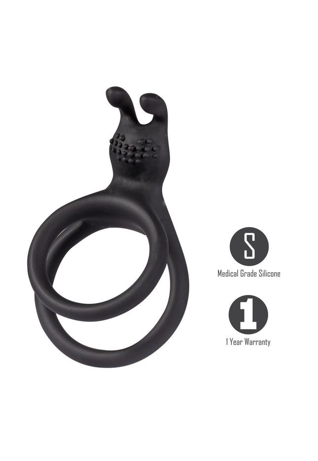 Maia ATLAS - Black Cock & Balls Ring