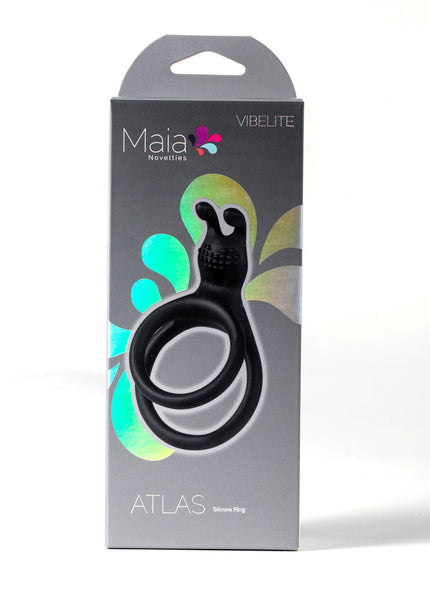 Maia ATLAS - Black Cock & Balls Ring