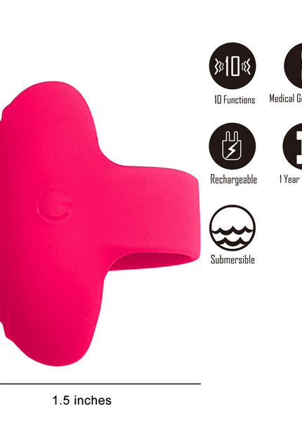 Maia RUBY - Pink USB Rechargeable Finger Stimulator