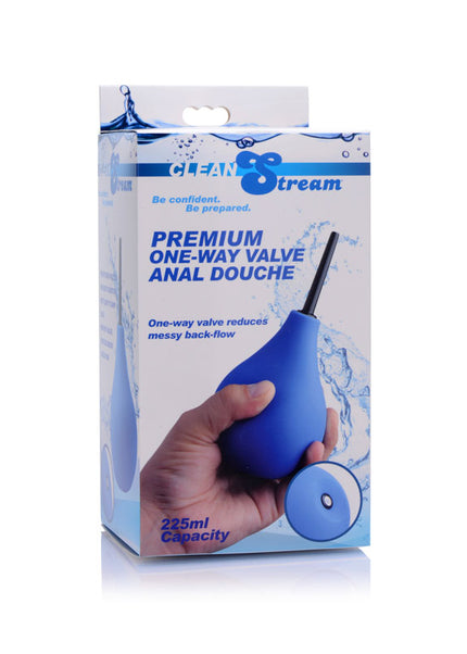 CleanStream Premium One-Way Valve Anal Douche - Blue Unisex Douche