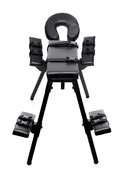 Master Series Obedience Extreme Sex Bench - Black Bondage Furniture