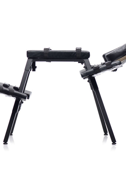 Master Series Obedience Extreme Sex Bench - Black Bondage Furniture