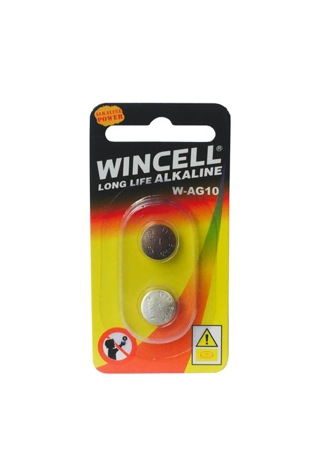 Wincell AG10 Alkaline Battery - Alkaline Battery - LR1130 (AG10) 2 Pack