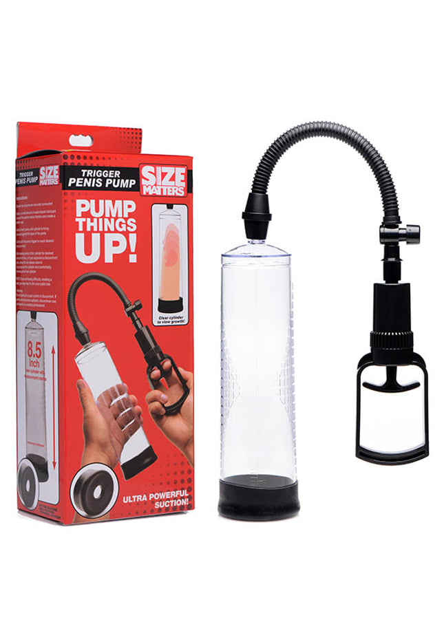 Size Matters Trigger Penis Pump - Clear Penis Pump