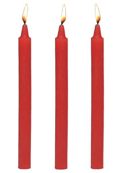 Master Series Fetish Drip Candles - Red - 3 Pack