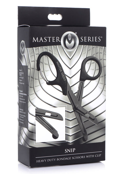 Master Series Snip - Black Heavy Duty Bondage Scissors