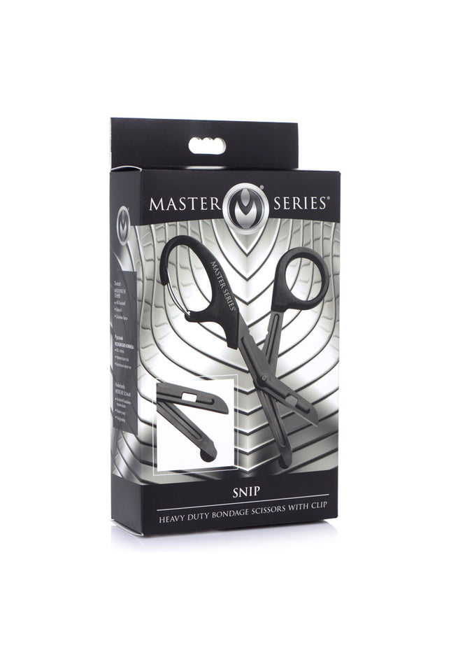 Master Series Snip - Black Heavy Duty Bondage Scissors