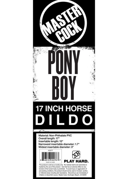 Master Cock Pony Boy - Black 43 cm (17'') Horse Dong