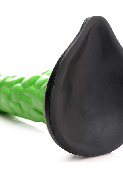 Creature Cocks Radioactive Reptile Thick Scaly Silicone Dildo - Green 19 cm Dildo