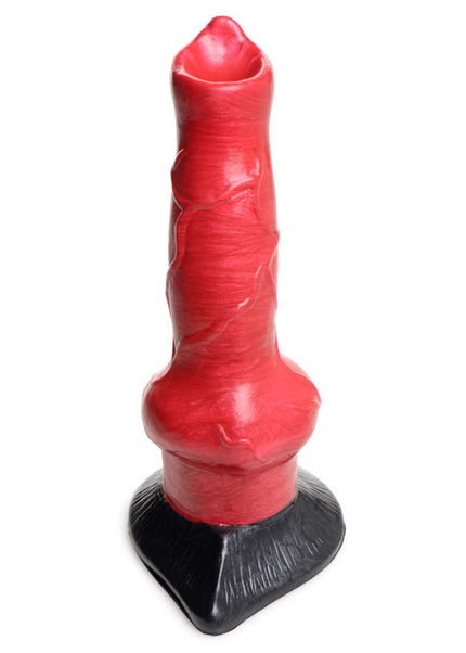 Creature Cocks Hell-Hound Canine Penis Silicone Dildo - Red 19 cm Canine Dildo
