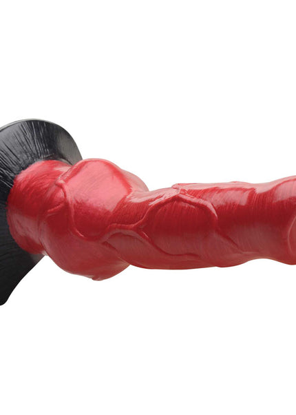 Creature Cocks Hell-Hound Canine Penis Silicone Dildo - Red 19 cm Canine Dildo