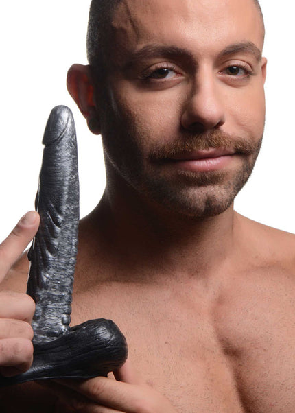Creature Cocks The Gargoyle Rock Hard Silicone Dildo - Silver 23.6 cm Dildo