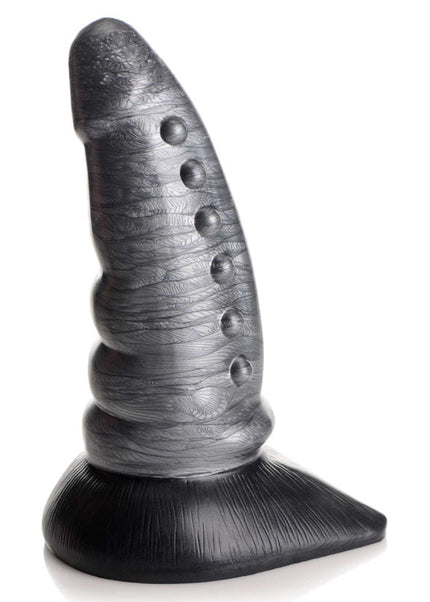 Creature Cocks Beastly Tapered Bumpy Silicone Dildo - Silver 21 cm Bumpy Dildo